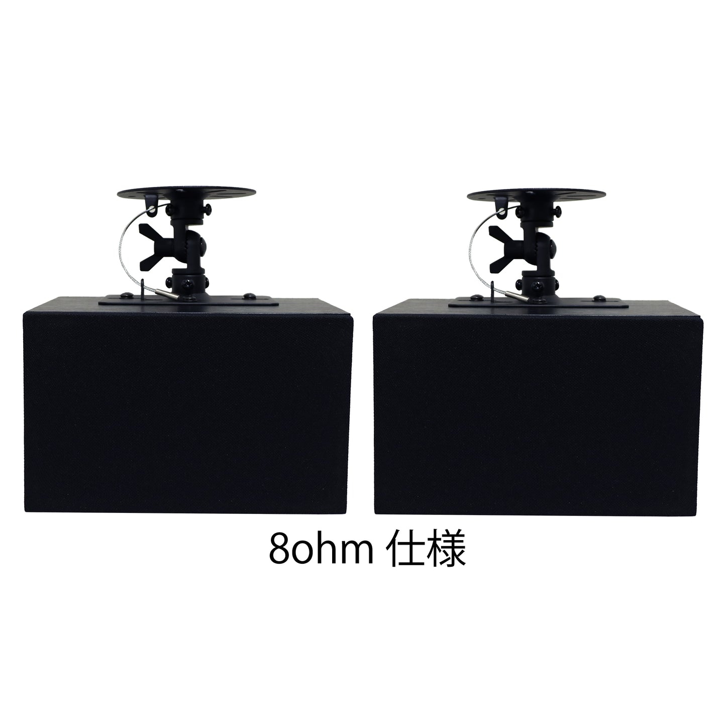 ダイトーボイス 天吊りスピーカー DVT-WD1  壁掛け・天井両対応 定格15w-最大20W 店舗スピーカー 8ω (黒 ペア)