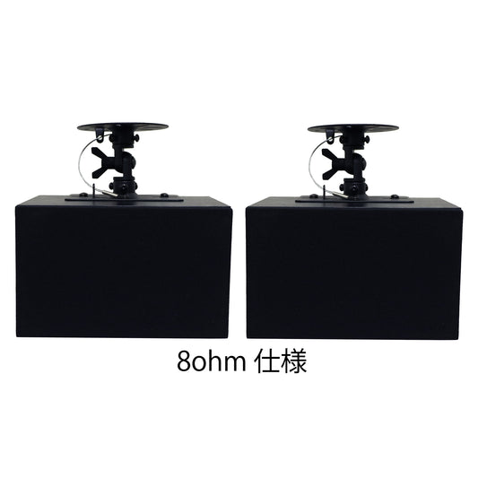 ダイトーボイス 天吊りスピーカー DVT-WD1  壁掛け・天井両対応 定格15w-最大20W 店舗スピーカー 8ω (黒 ペア)